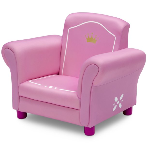 Princess Crown Kids Upholstered Chair