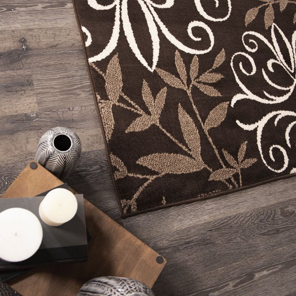 Iron Fleur Runner in Brown 1ft 8in x 2ft 10in