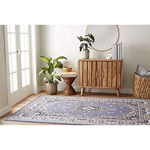 Area Rug Size 5Ft 2Inch x 7Ft 4Inch in Country Blue