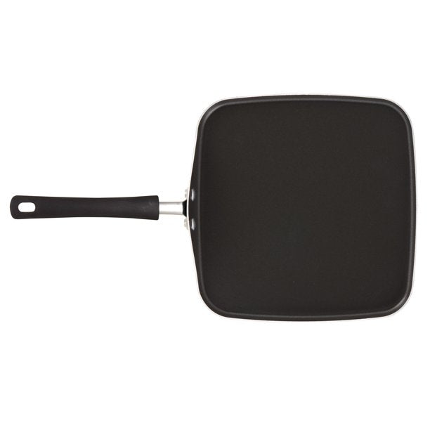 Aluminum Nonstick Square Griddle Black 11 Inches