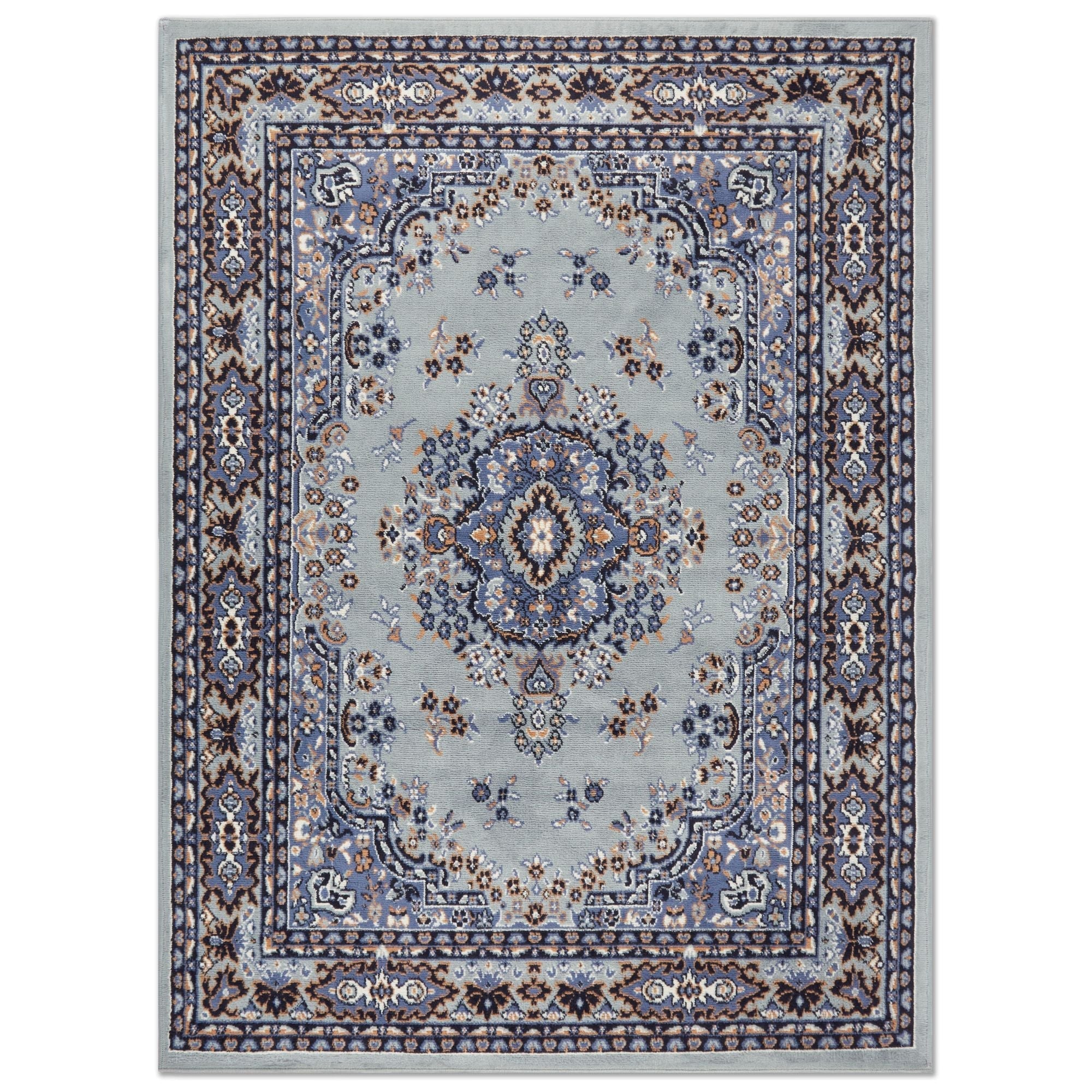 Area Rug Size 5 Ft 2Inch x 7Ft 4Inch in Silver