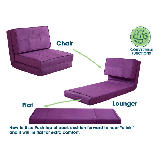 Chair Convertible Flip 3 Position in Berry Kids