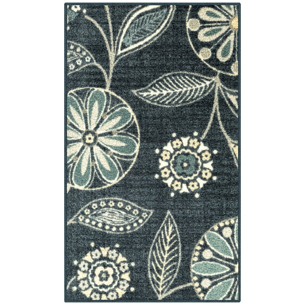 Blue Multi Floral Area Rug