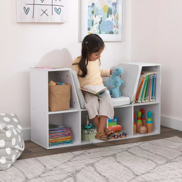 Bookcase 6 Shelves in White
