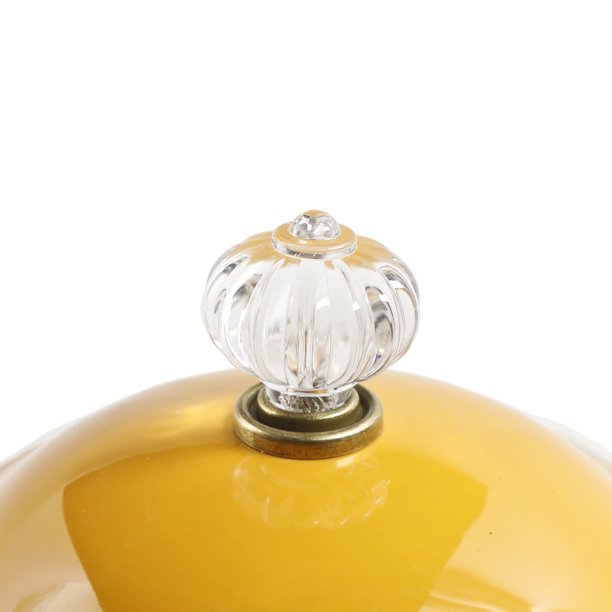 Blossom Jubilee Canister with Acrylic Knob 8.75 Inch