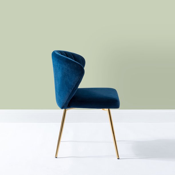 Chair Karat Home Luna Wingback in Blue