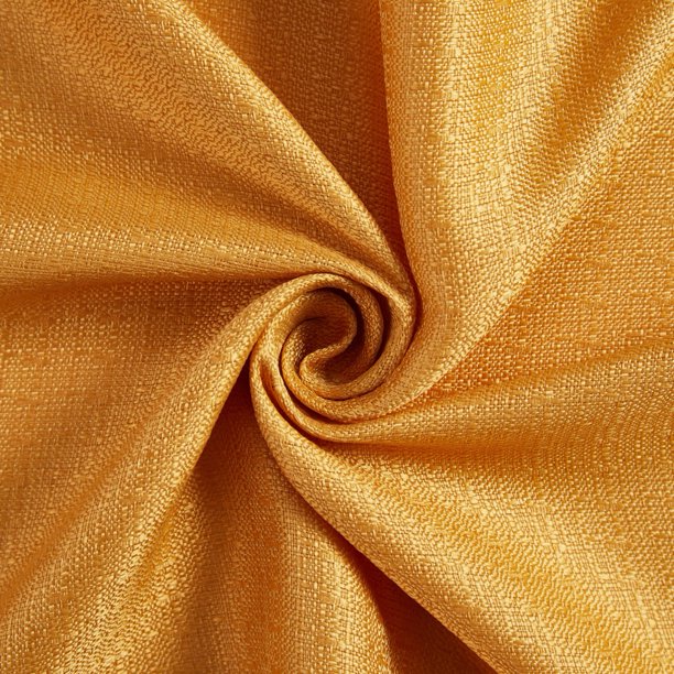 4 Piece Curtain Set Brown Butter 27.5 x 84 Inches