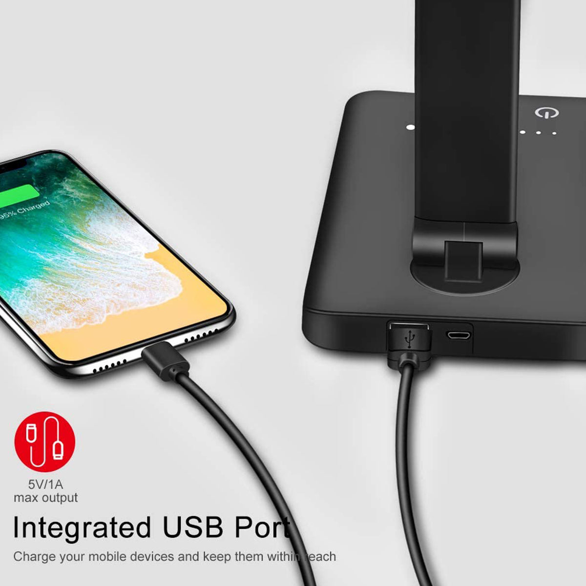 Desk Lamp in LED Black