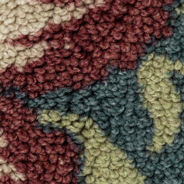 Area Rug in Floral Teal 1ft 8in x2ft 10in