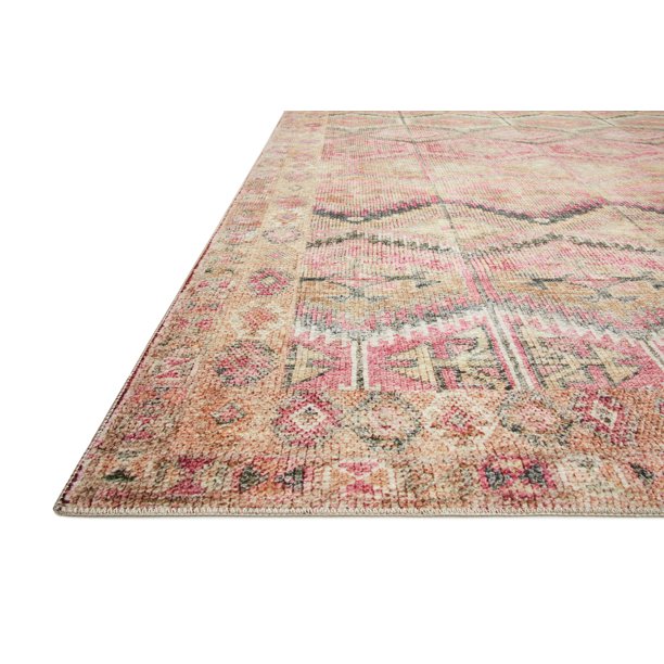 Area Rug Size 18x18 Inches in Printed Pink