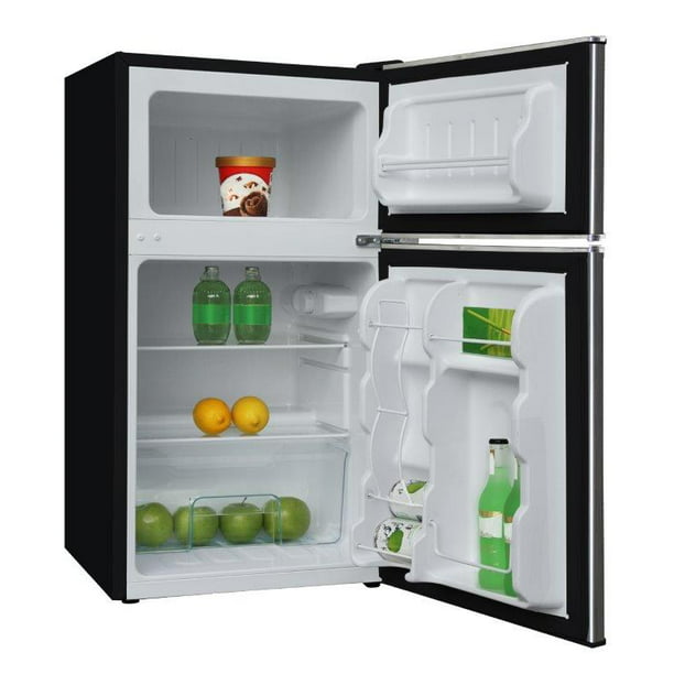 Retro Platinum Refrigerator 3.2 Cubic Foot Platinum