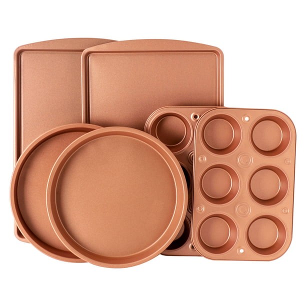 Bakeware Set Copper Nonstick 6 Pieces