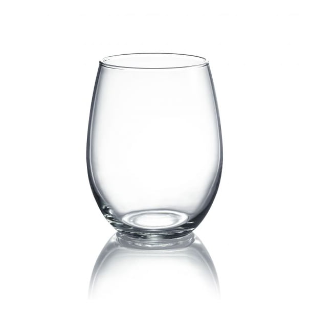 Clear Stemless Glass Set 12 Pieces