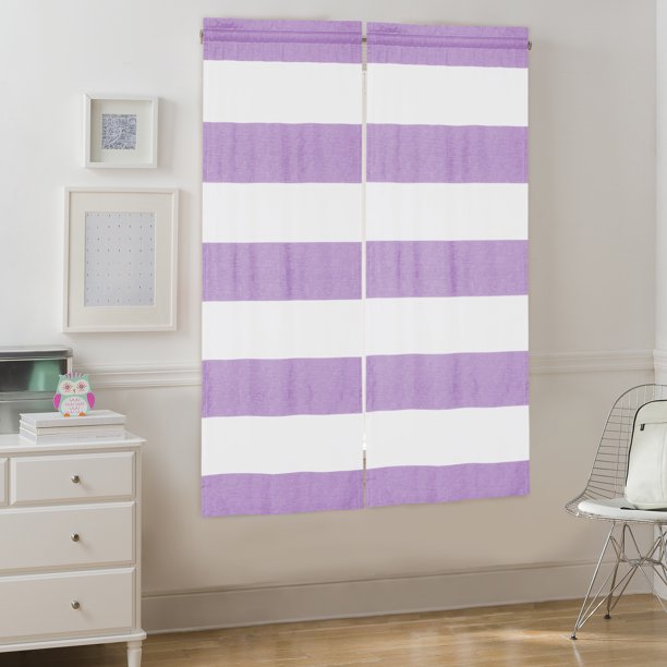 Darkening Rod Pocket Curtain Panel 30x63 Inch in Purple