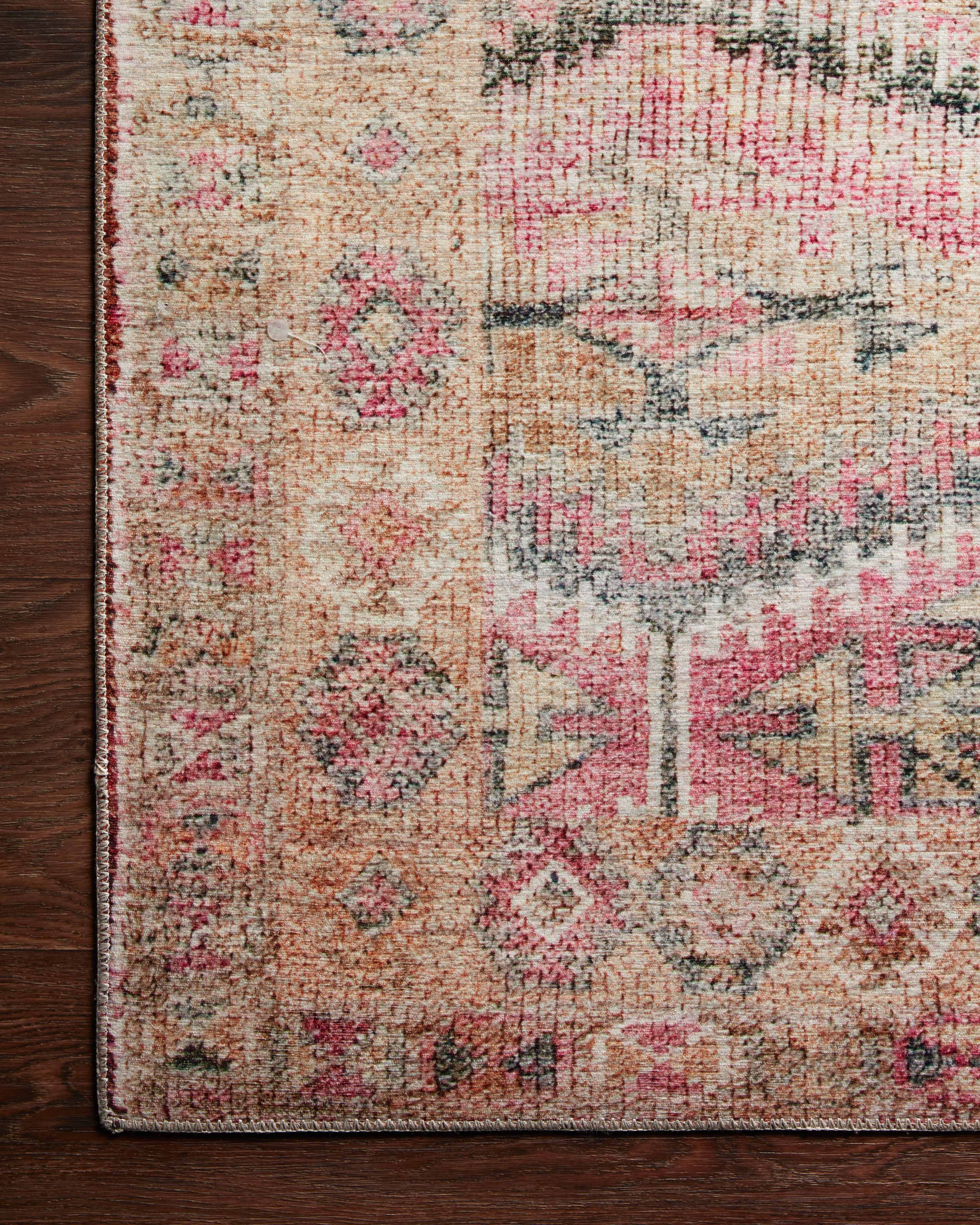 Area Rug Size 18x18 Inches in Printed Pink