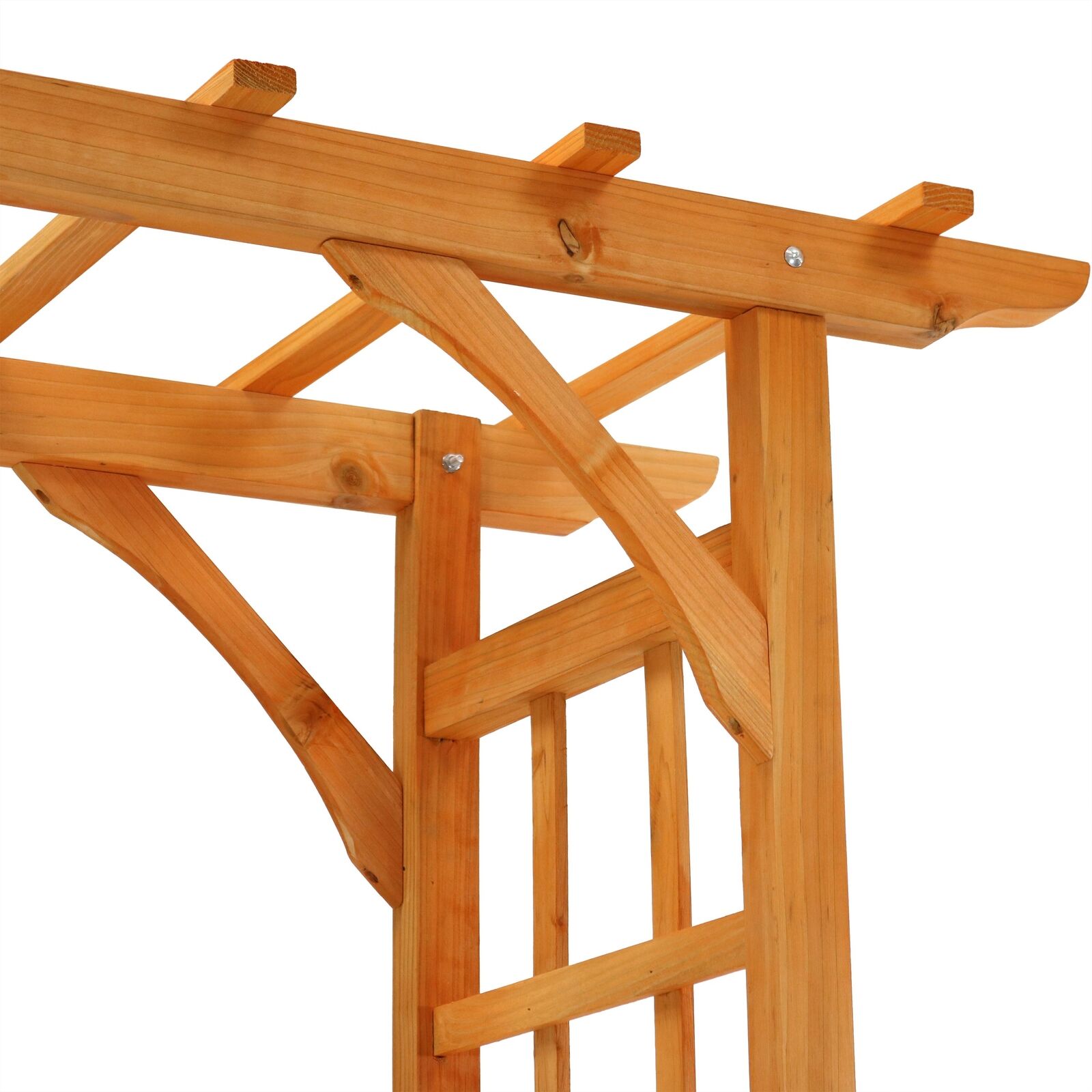 Arched Garden Walkway in 78 Inches in Brown