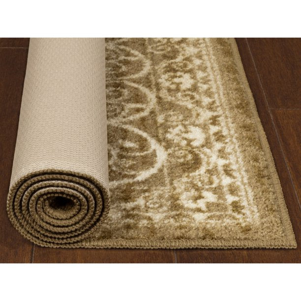 Runner Rug Beige Size 5ft x 7ft