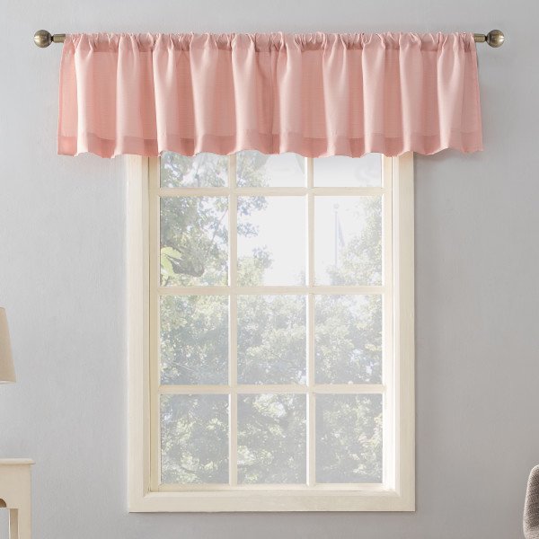 Curtain Single Panel 56 x 17 Inches in Pink Blush