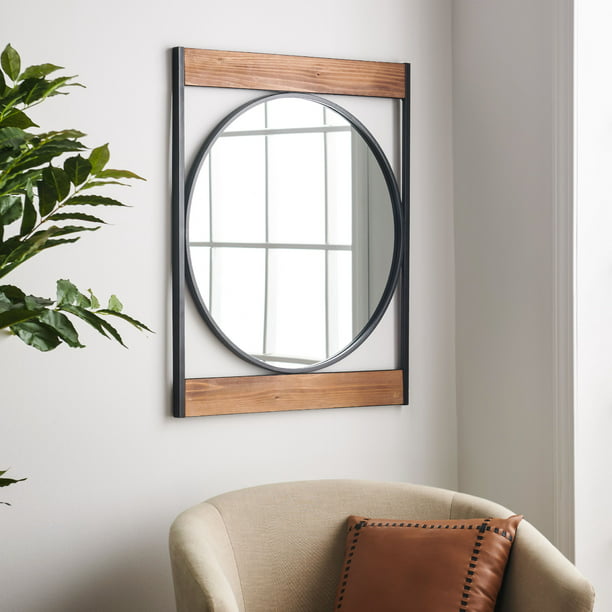 Modern Industrial Metal Wall Mirror