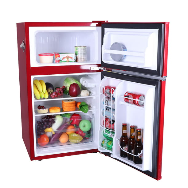 Refrigerator with Freezer 3.2 Cubic Foot Red
