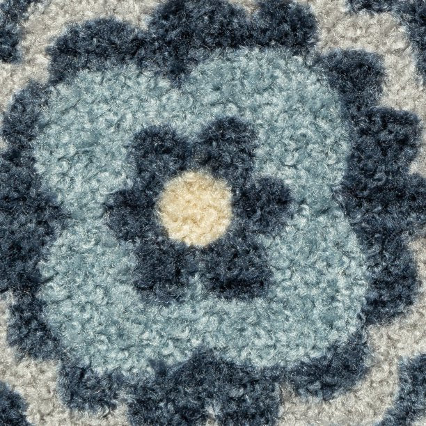 Blue Multi Floral Area Rug