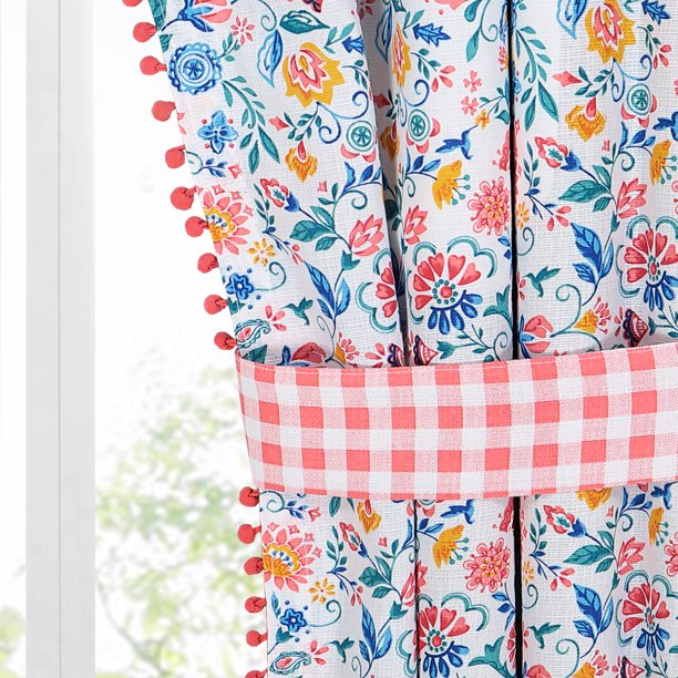 Curtain Panel Set Of 2 40 x 84 Inches in Mazie Pattern