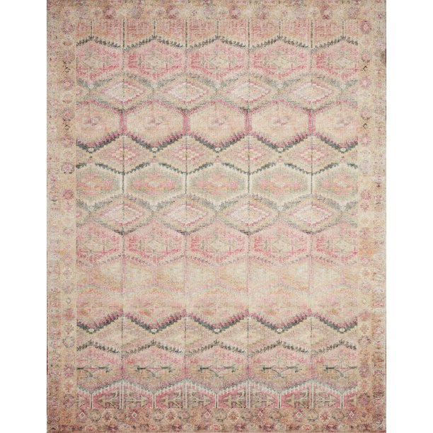 Area Rug Size 18x18 Inches in Printed Pink