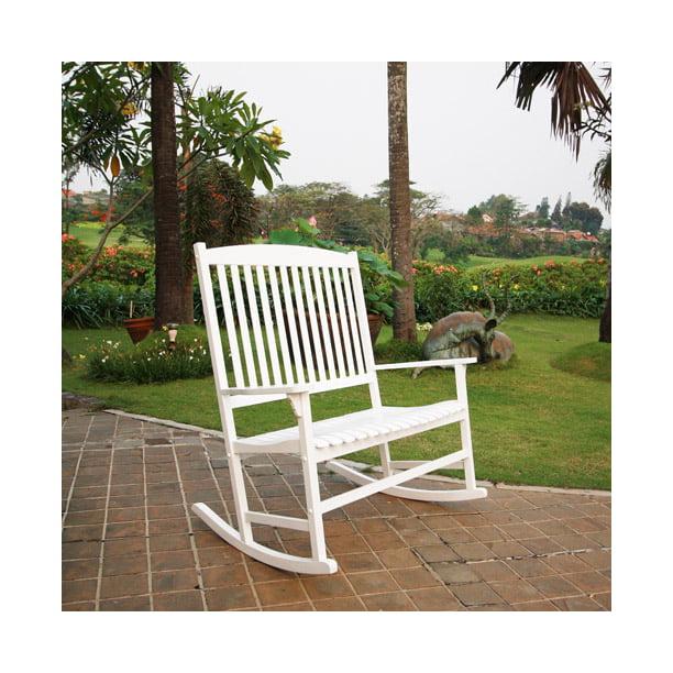 Outdoor Rocking Chair in White