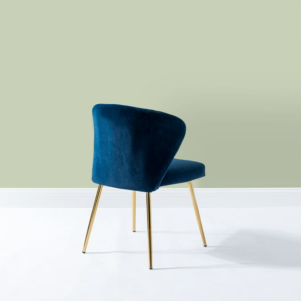 Chair Karat Home Luna Wingback in Blue