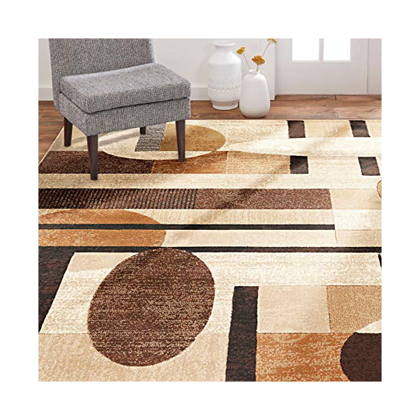 Contemporary Geometric Area Rug in 39 x 55 Inches