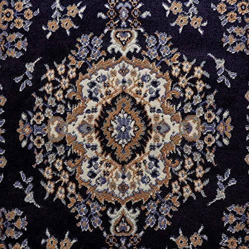 Area Rug Size 21x35 Inches in Navy Blue