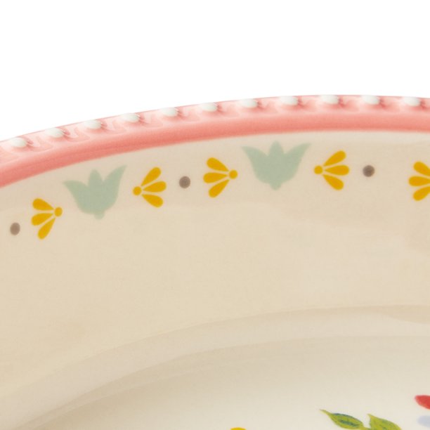 Ceramic Pie Plate in Sweet Romance Blossoms 9 Inches