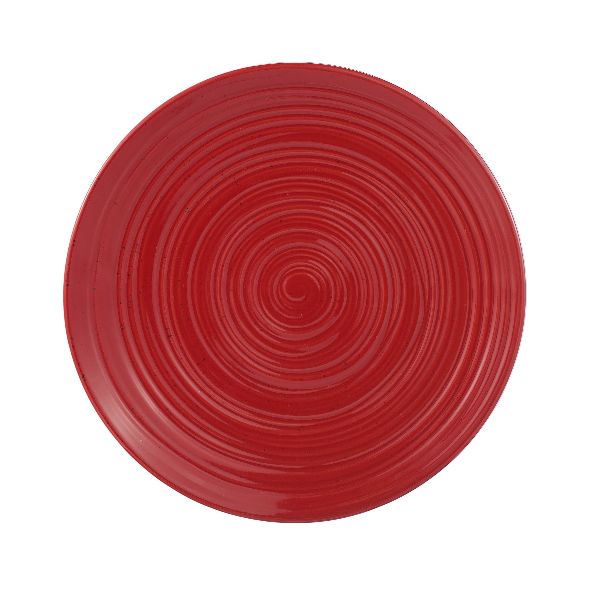 Clay Stoneware Dinnerware in Red Set 16 Piece