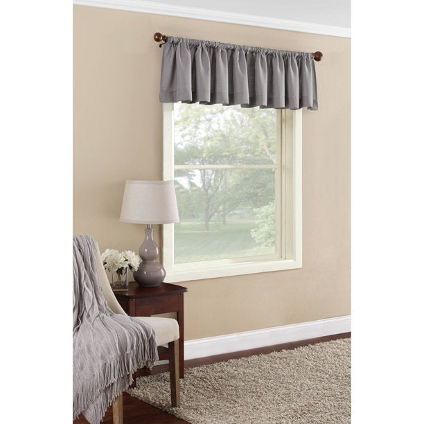 Curtain Single Panel 56 x 17 Inches in Gray