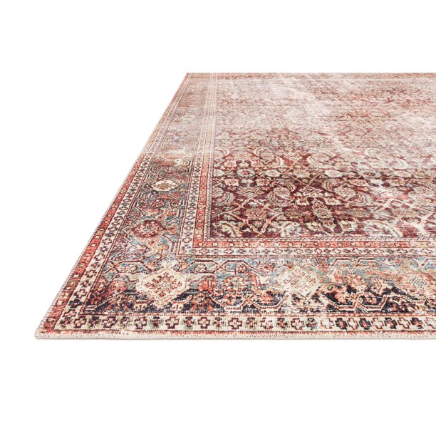 Area Rug Size 5ft x 7ft 6Inch in Printed Cinnamon Sage Oriental