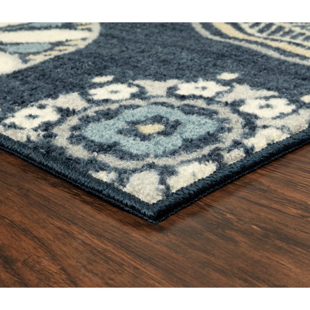 Blue Multi Floral Area Rug