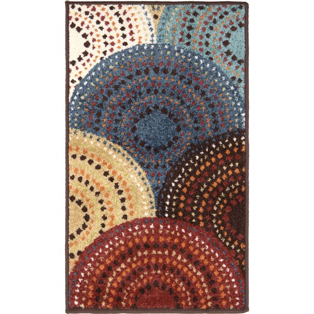 Bright Dotted Circles Runner Rugs