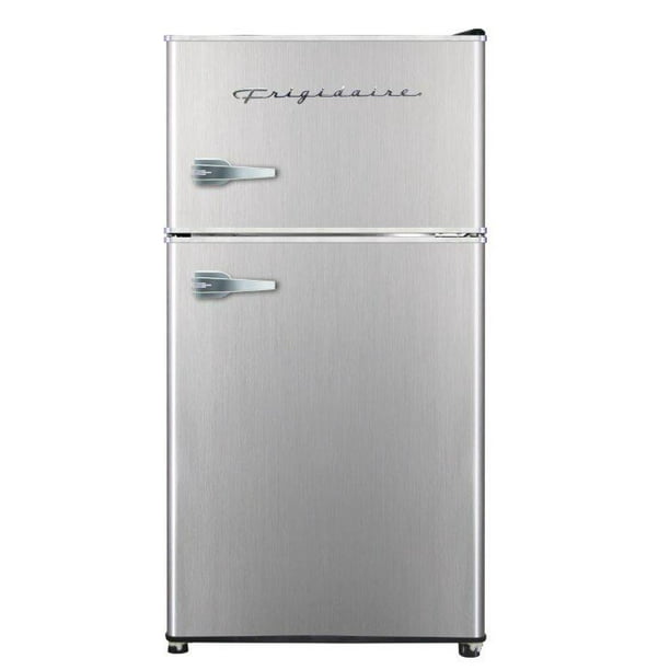 Retro Platinum Refrigerator 3.2 Cubic Foot Platinum