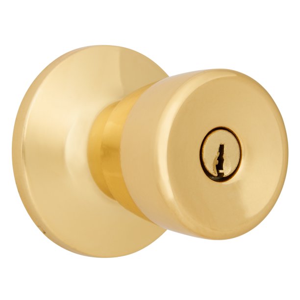 Brinks Doorknob in Polished Brass Finish
