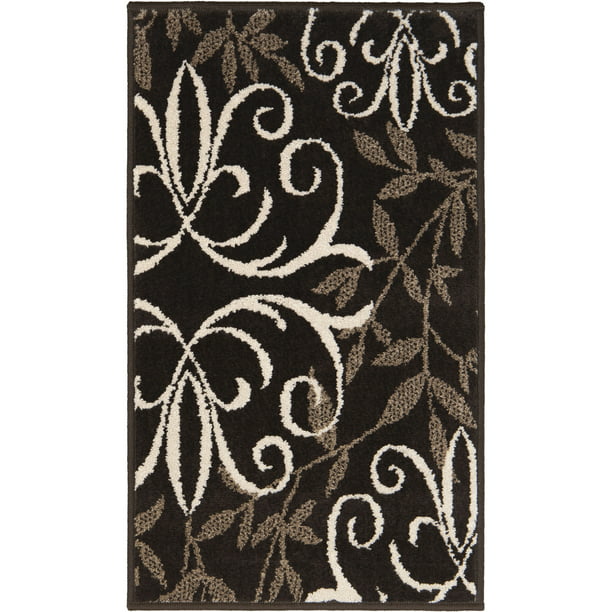 Iron Fleur Runner in Brown 1ft 8in x 2ft 10in