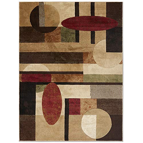 Contemporary Geometric Area Rug in 86x62 Inches
