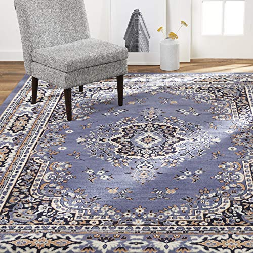 Area Rug Size 5Ft 2Inch x 7Ft 4Inch in Country Blue