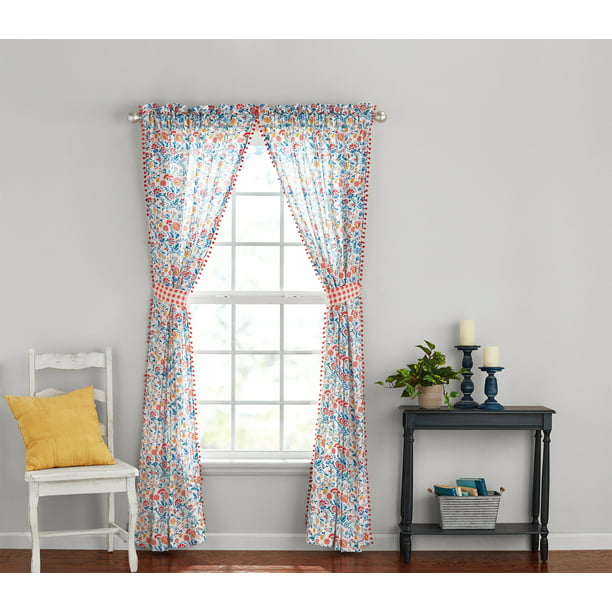Curtain Panel Set Of 2 40 x 84 Inches in Mazie Pattern
