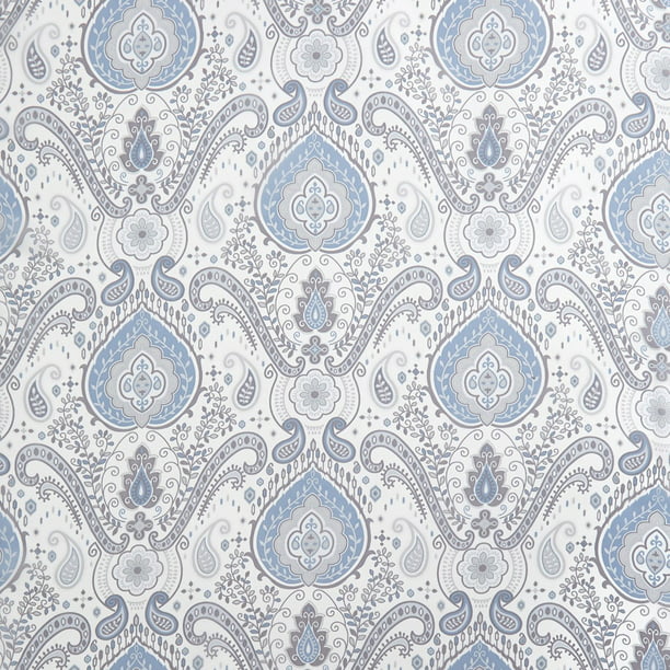 Curtain with Rod Pocket 4 Pieces Set 27.5x 63 Inches in Blue