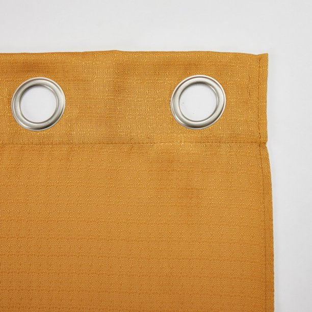 4 Piece Curtain Set Brown Butter 27.5 x 84 Inches