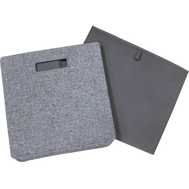Cube Storage Bins in Gray 2 Pack