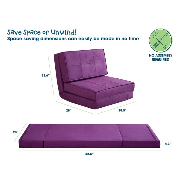 Chair Convertible Flip 3 Position in Berry Kids