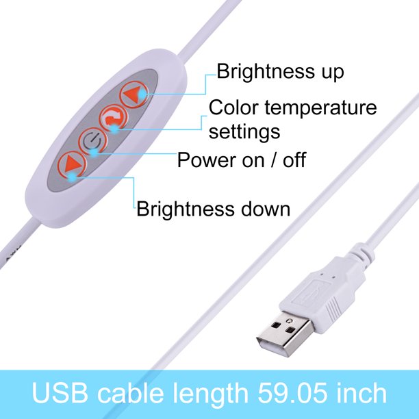 Desk Lamp in LED Gray