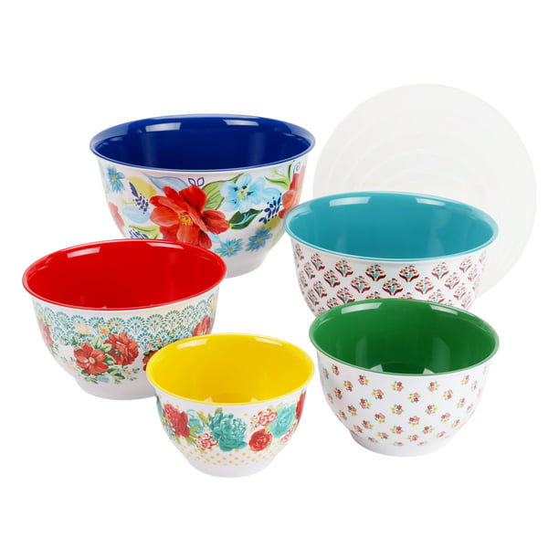 Bowl 5 Piece Set in Spring Bouquet