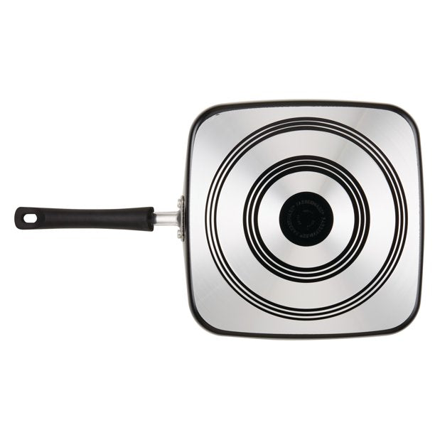 Aluminum Nonstick Square Griddle Black 11 Inches